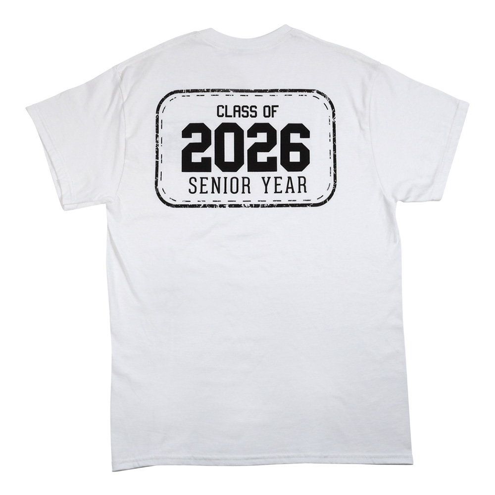 10 – 2026 Back Logo T-Shirt, White